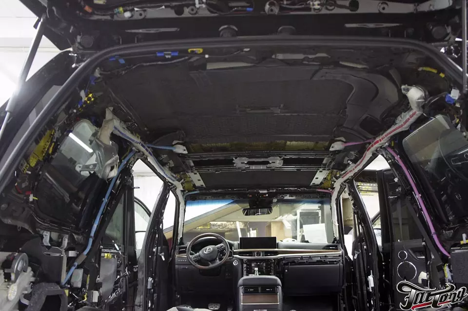 Lexus LX570. Комплексная шумоизоляция салона.